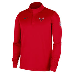 Chicago Bulls 2025/26 Authentic Coaches Quarter-Zip Dri-Fit Top - Red outlet