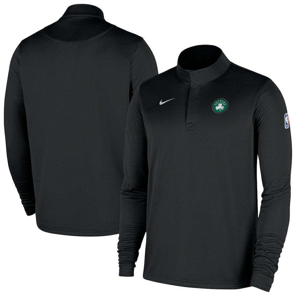 Boston Celtics 2025/26 Authentic Coaches Quarter-Zip Dri-Fit Top - Black cheap