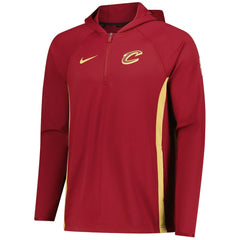 Cleveland Cavaliers Authentic On Court Zone Quarter-Zip Dri-FIT Hoodie Jacket sale - Wine discount