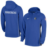 Dallas Mavericks Authentic On Court Zone Quarter-Zip Dri-FIT Hoodie Jacket sale - Royal discount