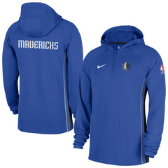 Dallas Mavericks Authentic On Court Zone Quarter-Zip Dri-FIT Hoodie Jacket sale - Royal discount