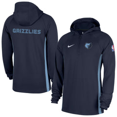 Memphis Grizzlies Authentic On Court Zone Quarter-Zip Dri-FIT Hoodie Jacket - Navy cheap