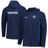 Minnesota Timberwolves Authentic On Court Zone Quarter-Zip Dri-FIT Hoodie Jacket - Navy outlet