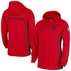 Toronto Raptors Authentic On Court Zone Quarter-Zip Dri-FIT Hoodie Jacket - Red outlet
