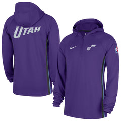 Utah Jazz Authentic On Court Zone Quarter-Zip Dri-FIT Hoodie Jacket - Purple sale