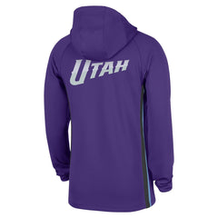 Utah Jazz Authentic On Court Zone Quarter-Zip Dri-FIT Hoodie Jacket - Purple sale