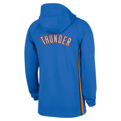Oklahoma City Thunder Authentic On Court Zone Quarter-Zip Dri-FIT Hoodie Jacket - Blue sale