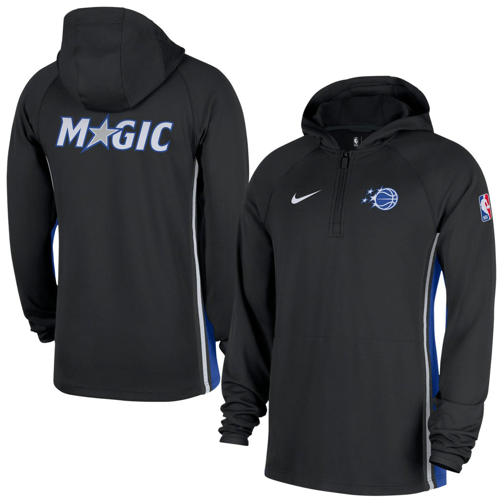 Orlando Magic Authentic On Court Zone Quarter-Zip Dri-FIT Hoodie Jacket - Black shop