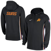 Phoenix Suns Authentic On Court Zone Quarter-Zip Dri-FIT Hoodie Jacket - Black cheap