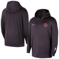 New York Knicks Authentic Practice Yoga Restore Dri-Fit Pullover Hoodie - Black outlet