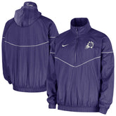 Phoenix Suns Courtside Windrunner Woven Half-Zip Hooded Jacket - Purple online