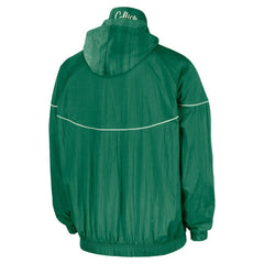 Boston Celtics Courtside Windrunner Woven Half-Zip Hooded Jacket - Kelly Green shop