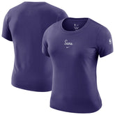 Phoenix Suns Women's Courtside Modest Cropped Tri-Blend T-Shirt - Purple outlet