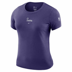 Phoenix Suns Women's Courtside Modest Cropped Tri-Blend T-Shirt - Purple outlet