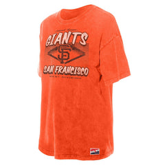 San Francisco Giants Women's Mineral Wash Oversized T-Shirt Orange