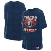 Detroit Tigers Women's Mineral Wash Oversized T-Shirt Navy