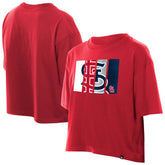 St. Louis Cardinals Women's Boxy Foil Logo T-Shirt Red