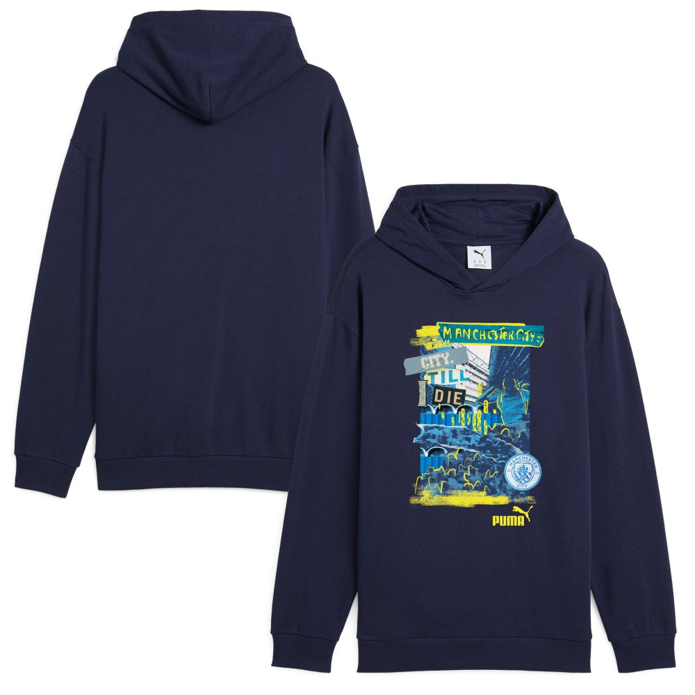 Manchester City ftblNRGY+ Pullover Hoodie - Navy on sale