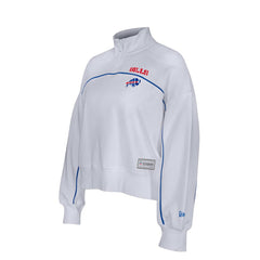 New Era Buffalo Bills Female Adult White Functional Fandom Quarter-Zip Sweatshirt for sale