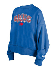 Buffalo Bills New Era Girl's Flip Sequin Sweatshirt - Royal outlet