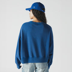 Buffalo Bills New Era Women's Oversized Throwback Mineral Wash Crew Neck Sweatshirt - Royal online