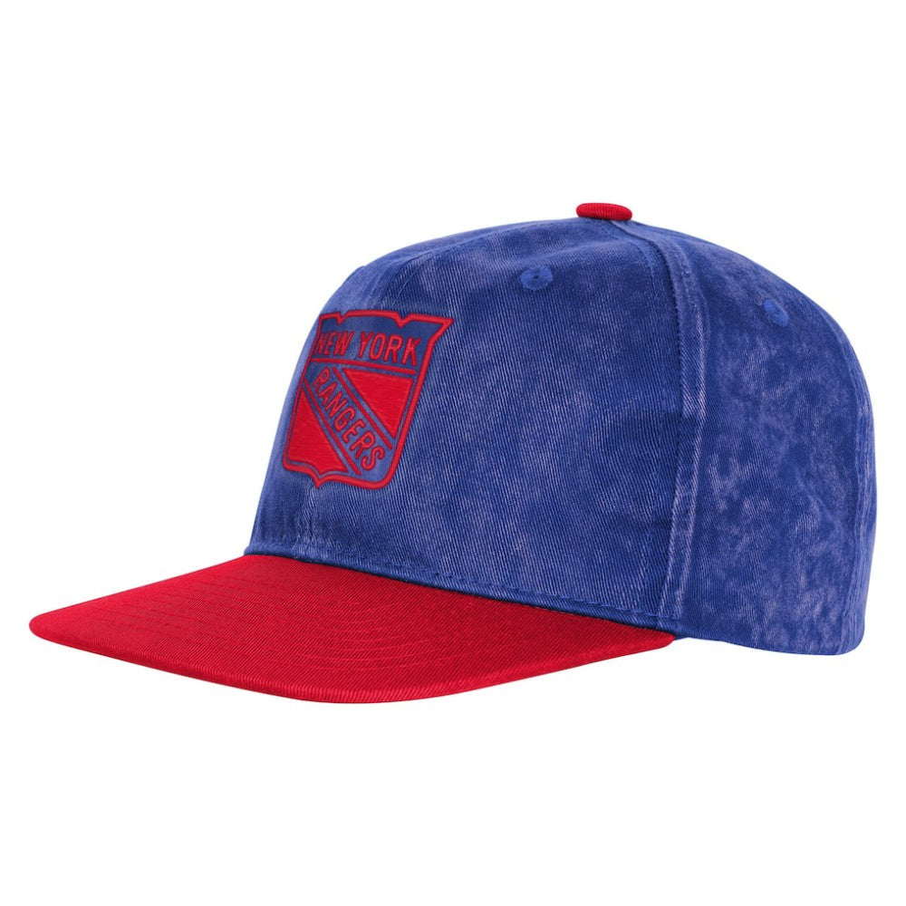New York Rangers Outerstuff Youth True Retro Deadstock Adjustable Hat - Royal/Red Hats