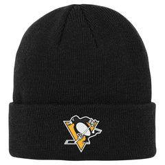 Pittsburgh Penguins Outerstuff Youth 2.0 Essential Cuffed Knit Hat - Black Hats