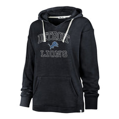 Detroit Lions '47 Women's Plus Size Clarity Kennedy Pullover Hoodie - Navy for sale