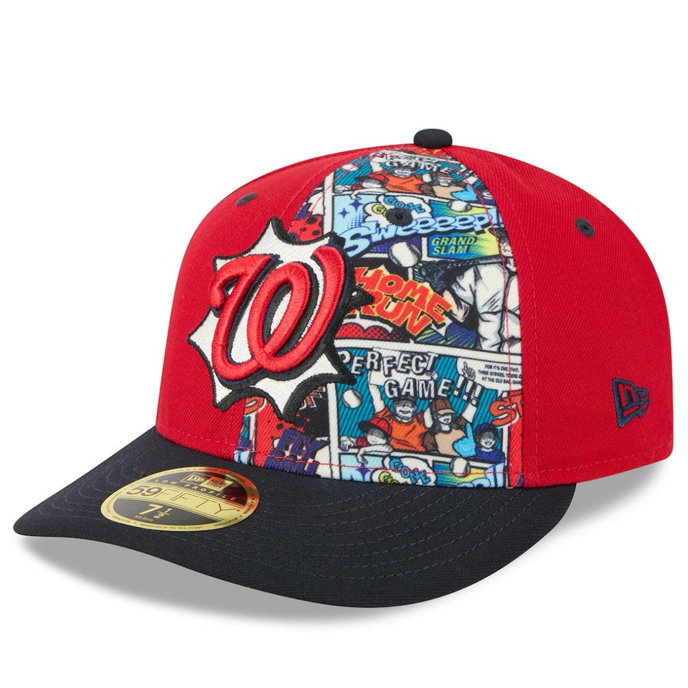 Washington Nationals 2025 MLB Diamond Hero Edition Low Profile 59FIFTY Fitted Hat Red/Navy
