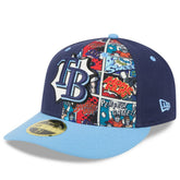 Tampa Bay Rays 2025 MLB Diamond Hero Edition Low Profile 59FIFTY Fitted Hat Navy/Light Blue