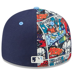 Tampa Bay Rays 2025 MLB Diamond Hero Edition Low Profile 59FIFTY Fitted Hat Navy/Light Blue