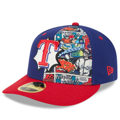 Texas Rangers 2025 MLB Diamond Hero Edition Low Profile 59FIFTY Fitted Hat Royal/Red