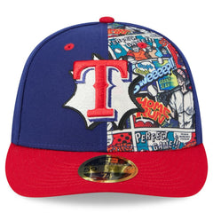 Texas Rangers 2025 MLB Diamond Hero Edition Low Profile 59FIFTY Fitted Hat Royal/Red