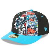 Miami Marlins 2025 MLB Diamond Hero Edition Low Profile 59FIFTY Fitted Hat Black/Blue