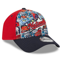 Washington Nationals Youth 2025 MLB Diamond Hero Edition A-Frame 9FORTY Adjustable Hat Red/Navy
