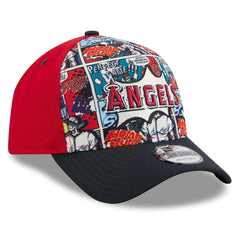 Los Angeles Angels Youth 2025 MLB Diamond Hero Edition A-Frame 9FORTY Adjustable Hat Red/Navy