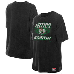 Boston Celtics Women's Throwback Mineral Wash Oversized T-Shirt - Black on sale