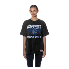 Golden State Warriors Women's Throwback Mineral Wash Oversized T-Shirt sale - Black cheap