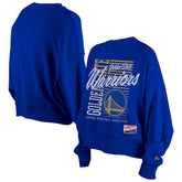 Golden State Warriors Women's Boxy Throwback Mineral Wash Sweatshirt sale - Royal shop