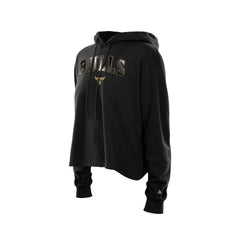 Chicago Bulls Women's Glam Game Open Back Hoodie - Black outlet