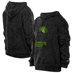 Minnesota Timberwolves Sport Night Mineral Wash Pullover Hoodie - Black for sale