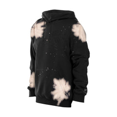 New York Knicks Injection Bleached Out Raw Edge Hoodie - Black cheap