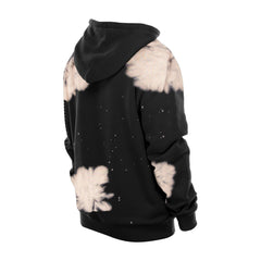 New York Knicks Injection Bleached Out Raw Edge Hoodie - Black cheap