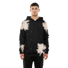 New York Knicks Injection Bleached Out Raw Edge Hoodie - Black cheap