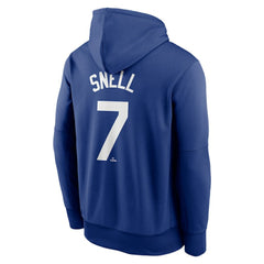 Blake Snell Los Angeles Dodgers Player Name & Number Hoodie Blue