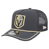 Vegas Golden Knights New Era Vintage Team Rope A-Frame 9FIFTY Snapback Hat - Gray Hats