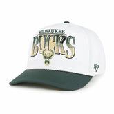 Milwaukee Bucks '47 Tribute Two-Tone Hitch Adjustable Hat - White/Hunter Green shop