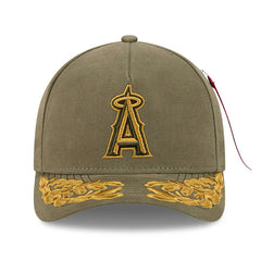 Los Angeles Angels x Alpha Industries A-Frame 9FORTY Adjustable Hat Olive