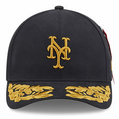 New York Mets x Alpha Industries A-Frame 9FORTY Adjustable Hat Black