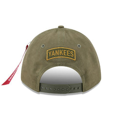 New York Yankees x Alpha Industries A-Frame 9FORTY Adjustable Hat Olive